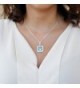 Pretty Classic Silver Crystal Necklace in Women's Chain Necklaces