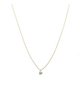 HONEYCAT Gold Jade Karma Single Crystal Necklace | Minimalist- Delicate Jewelry - CO12EME9J4J