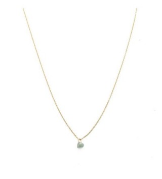 HONEYCAT Gold Jade Karma Single Crystal Necklace | Minimalist- Delicate Jewelry - CO12EME9J4J