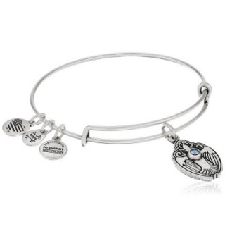 Alex and Ani Crystal Dove Rafaelian Bangle Bracelet - Rafaelian Silver - CJ12JITS9IF