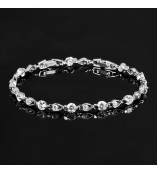 Stainless Swarovski Elements Zirconia Bracelet