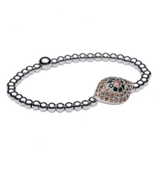 Women Bracelet Zirconia Titanium Stretch