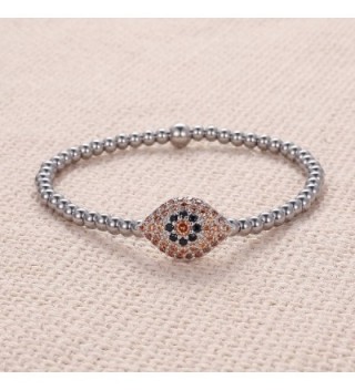 Women Bracelet Zirconia Titanium Stretch in Women's Stretch Bracelets