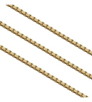 1.4mm Stainless Steel Box Chain Necklace - C3129PA8E8V