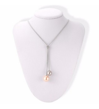 Caperci Double Dangling Pendant Necklace