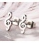 Music Earrings Stainless Steel Musical