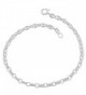 Sterling Silver 3.3-mm Alternate Puffed Mariner/ Rolo Link Bracelet (7.5 Inch) - CF118SPEBL5