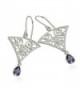 Triangular Earrings Intricate Teardrop Sterling in Women's Drop & Dangle Earrings