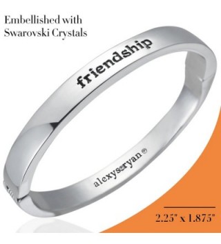 alexys%E2%80%A2ryan Friendship Bracelet Swarovski Crystal in Women's Bangle Bracelets