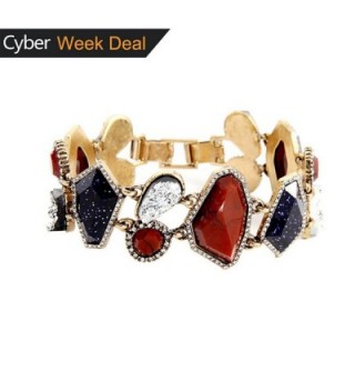 Black Friday Deals Swarovski Elements Crystal Bracelet Jewelry for Women Christmas Gift - Red Blue - C11845SU2M8