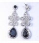 EVER FAITH Teardrop Earrings Flawless in Women's Drop & Dangle Earrings