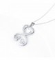 Sterling Infinity Pendant Necklace Girlfriend in Women's Pendants