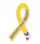 PinMart's Support Our Troops Yellow Awareness Ribbon Enamel Lapel Pin - C3110UX0Q8P