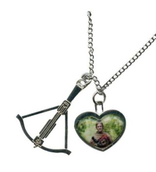 Walking Dead Daryl in Heart with Crossbow Charm Necklace - CS11O0IZ0KF