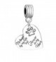 Pet Memorial Charm " No longer by my side but forever in my heart " European Spacer Dangling Compatible Charm - CW17Z34HDTK