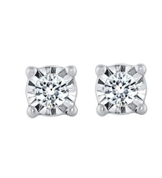 Sterling Silver 1/10cttw Diamond Stud Earring for Women - CV187INO4MZ