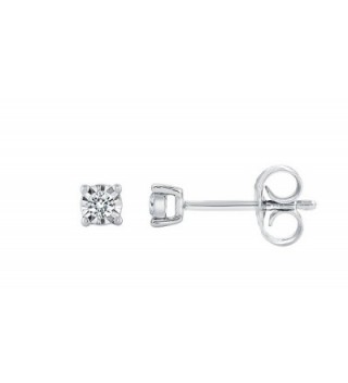 Sterling Silver Diamond Earring sterling silver