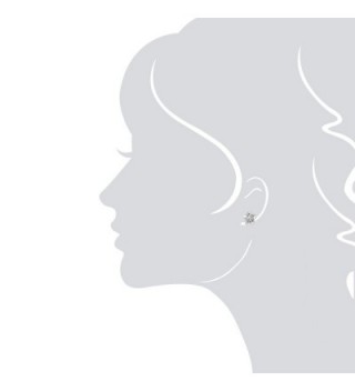 Sterling Silver Plumeria Stud Earrings in Women's Stud Earrings