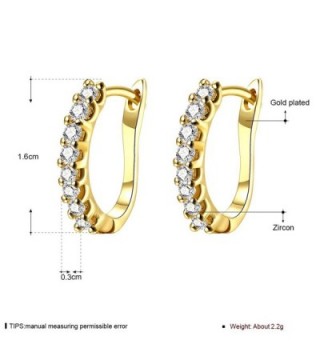 Earrings Zirconia Schtrops Leverback Closure in Women's Hoop Earrings