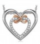 Heart Pendant Necklace PRINCESS NINA - CL1802X2S2T