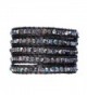 Genuine Leather Bracelet Colors rhinestone