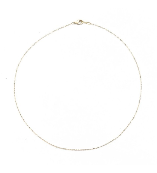 HONEYCAT 24k Gold Plated Thin Chain Choker Necklace | Minimalist- Delicate Jewelry - CB12KIIEZS3