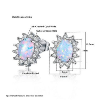 VOLUKA White Plated Earrings Zirconia