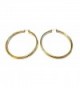 Gold Shiny Hoops Plated Earrings