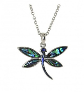 Dragonfly Inspired Abalone Necklace Earrings