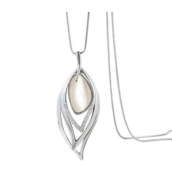 Nataliya Pearl Pendant Long Necklaces - C118842M5ET