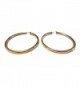 Gold Shiny Hoops Plated Earrings in Women's Hoop Earrings