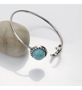 ElfKat Valentines Crescent Turquoise Bracelet in Women's Cuff Bracelets