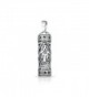 Sterling Silver Parchment Mezuzah Pendant