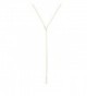 Lux Accessories Clean V Pendant Bar Sexy Y Necklace - CK11WNX4I3T