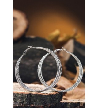 Strand Earrings Circle Earring interlacing in Women's Hoop Earrings