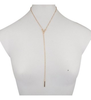 Lux Accessories Clean Pendant Necklace