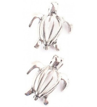 Silver Turtle Pendant Oyster Pearls in Women's Pendants