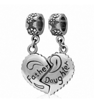 SoulBeads Father Daughter 925 Sterling Silver Charm Heart Love Bead Gifts from Dad - C212DDHOYJ1