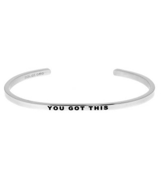 Mantra Phrase: YOU GOT THIS - 316L Surgical Steel Cuff Band - CQ12NULB05A