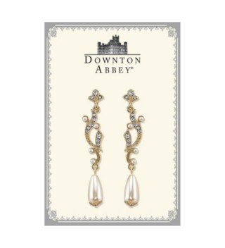 Downton Abbey Gold Tone Simulated Earrings