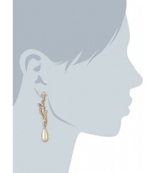 Downton Abbey Gold Tone Simulated Earrings in Women's Drop & Dangle Earrings