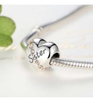 Sterling Silver Sister Birthstone Bracelet in Women's Charms & Charm Bracelets