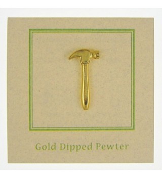 Hammer Gold Lapel Pin Count in Women's Brooches & Pins