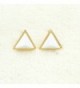 White Pastel Triangle Earrings Finishing