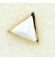 White Pastel Triangle Earrings Finishing in Women's Stud Earrings