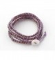 Purple Crystal Bracelet Amethyst Handmade