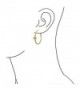 Bling Jewelry Fleur Plated Earrings in Women's Hoop Earrings