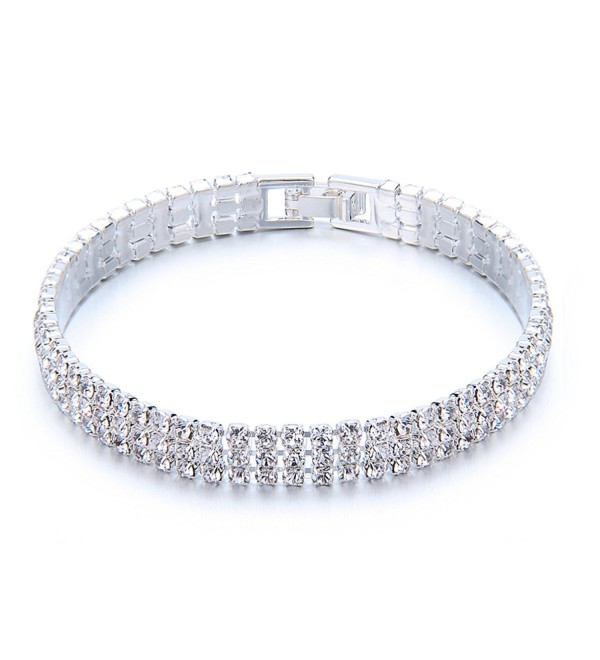 YUXI Rhinestone Bracelet Austrian Bracelets - CU182LOI8KH