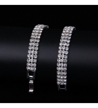 YUXI Rhinestone Bracelet Austrian Bracelets in Women's Link Bracelets