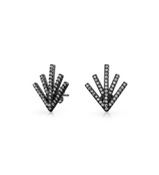 Bling Jewelry Double Rhodium Earrings